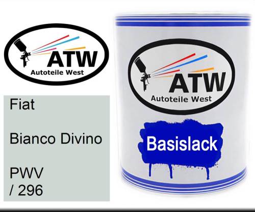 Fiat, Bianco Divino, PWV / 296: 1L Lackdose, von ATW Autoteile West.